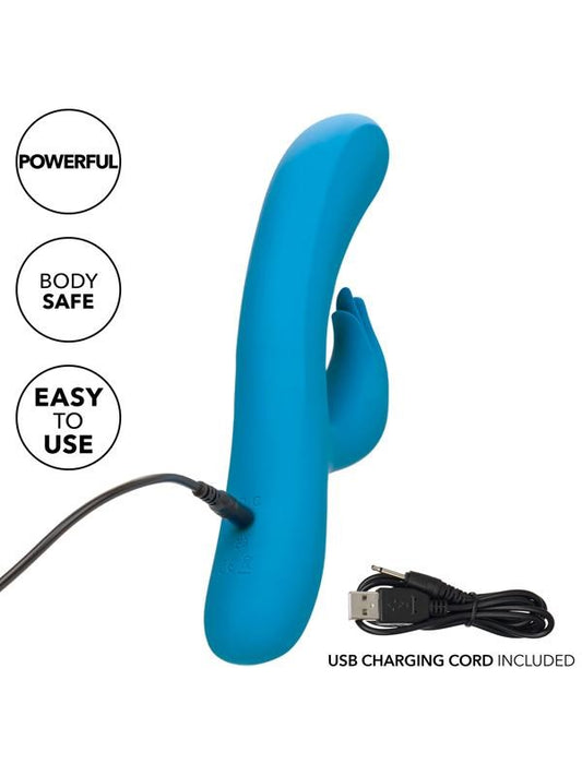 California Exotics Azure Collection Flutter G Spot Rabbit Massager