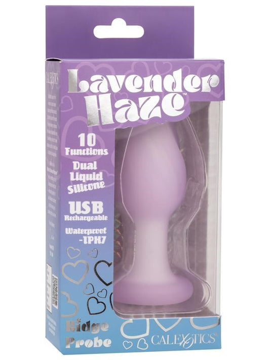 California Exotics Lavender Haze Ridge Probe Vibrating Butt Plug