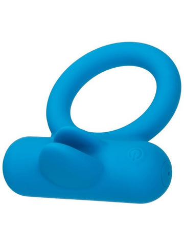 Silicone Rechargeable Double Trouble Vibrating Cock Ring - Vibrating Cock Rings