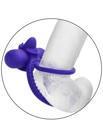 Silicone Rechargeable Dual Climaxer Vibrating Cock Ring - Vibrating Cock Rings