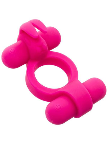 Silicone Rechargeable Rockin' Rabbit Vibrating Cock Ring - Vibrating Cock Rings