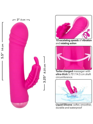 Thicc Chubby Rotating Butterfly Rabbit Vibrator - Rabbit Vibrators