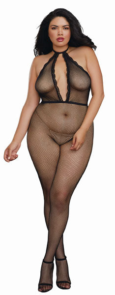Dream Girl Lingerie Sexy Womens Fishnet Bodystocking Black
