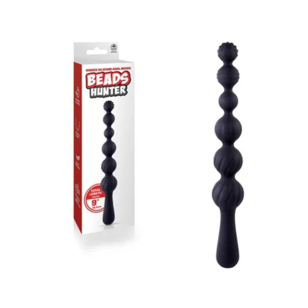 Excellent Power Beads Hunter Nubbed and Ribbed Anal Beads - Anal Beads and Balls