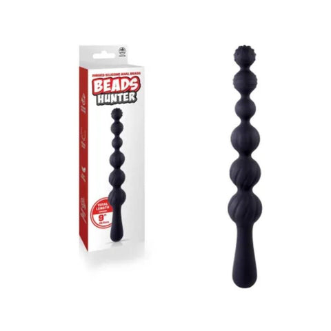 Power Beads Hunter Nubbed and Ribbed Anal Beads - Anal Beads and Balls