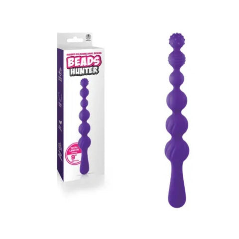 Power Beads Hunter Nubbed and Ribbed Anal Beads - Anal Beads and Balls