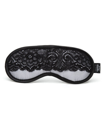Fifty Shades of Play Nice Satin and Lace Blindfold - Masks And Blindfolds