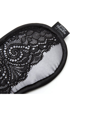 Fifty Shades of Play Nice Satin and Lace Blindfold - Masks And Blindfolds