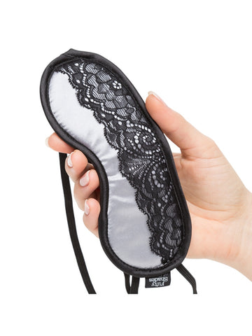 Fifty Shades of Play Nice Satin and Lace Blindfold - Masks And Blindfolds