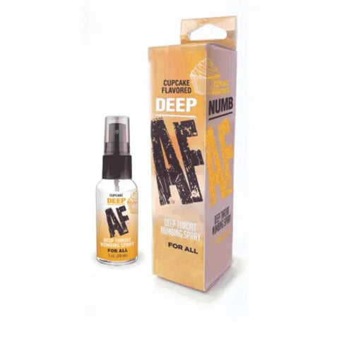 Deep AF Cupcake Flavoured Deep Throat Spray - Delay and Excite Sprays