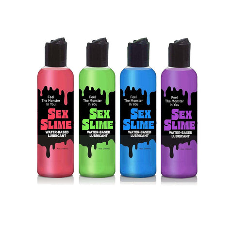 Sex Slime Water Based Lubricant Bottle Blue - Water Based Lubes
