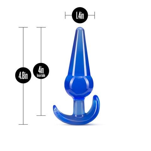 Blush Novelties B Yours Large Anal Plug 12.2cm Blue - Butt Plugs