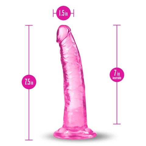 Blush Novelties B Yours Plus Lust N Thrust Realistic Dong 19cm Pink - Realistic Dildos