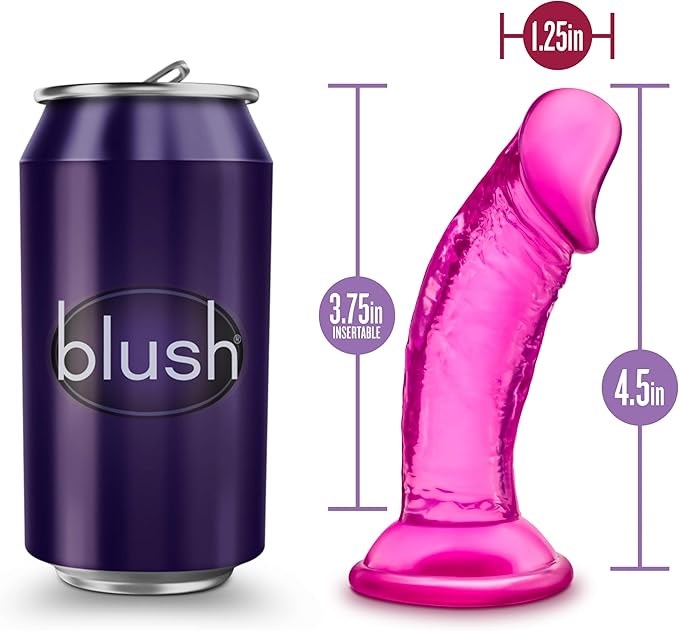 Blush Novelties B Yours Sweet N Small Realistic Dildo 10cm Pink - Realistic Dildos