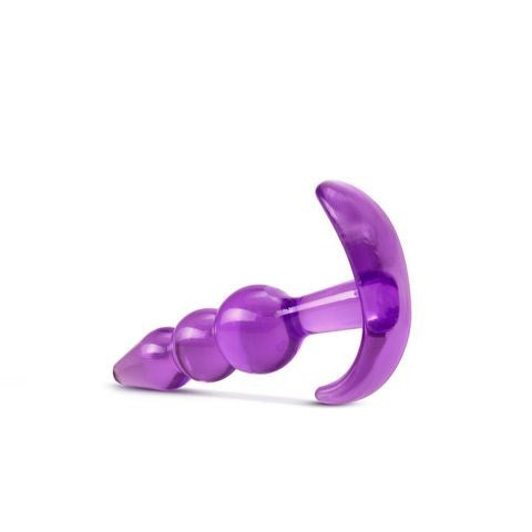 Blush Novelties B Yours Triple Bead Anal Plug Purple - Butt Plugs
