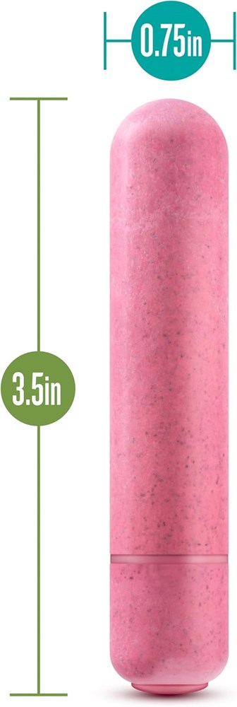 Blush Novelties Gaia Eco Multi Speed Bullet Vibrator Coral Pink - Bullet Vibrators