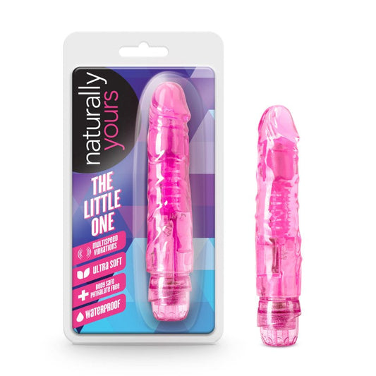 Blush Novelties Naturally Yours The Little One Vibrating Dildo 14cm Pink