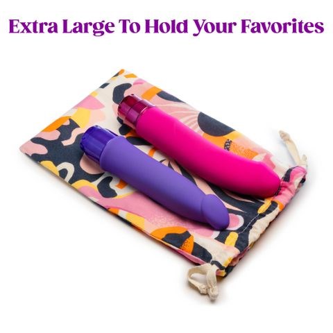The Collection Burst Cotton Toy Storage Bag Vibrator - Vibrator Accessories