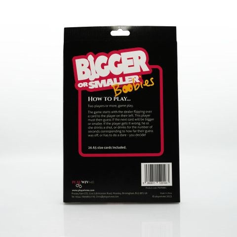 Bigger or Smaller Boobs Card Game by Creative Conceptions - Sex Games, Coupons and Tricks