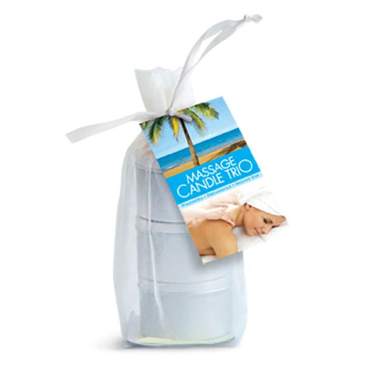 Earthly Body Edible Massage Candle Tropical Threesome 3 Pack