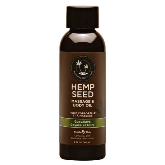 Earthly Body Hemp Seed Scented Massage and Body Oil 59 ml