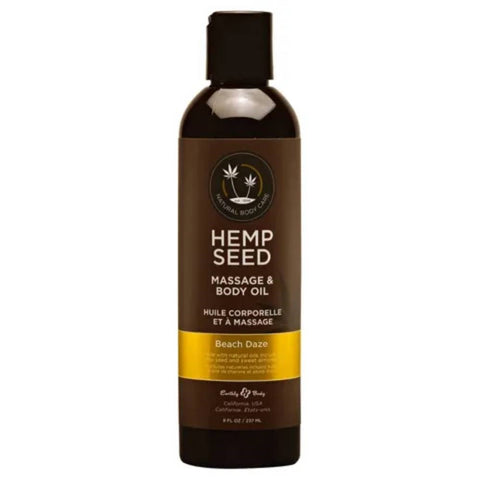 Scented Hemp Seed Massage And Body Oil 237 Ml - Massage Oils and Lubricants