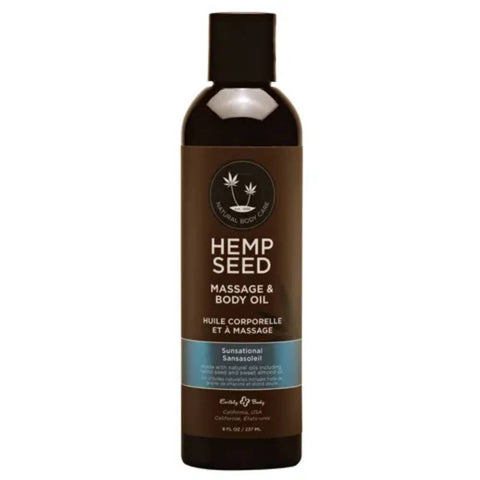Scented Hemp Seed Massage And Body Oil 237 Ml - Massage Oils and Lubricants