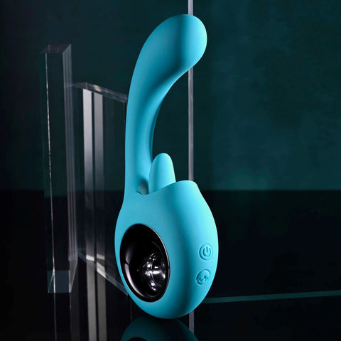 Evolved HOW MANY LICKS Vibrator with Flicking Stimulator - G-Spot Vibrators