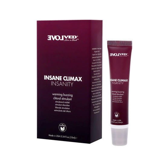 Evolved Insane Climax Insanity Warming Buzzing Clitoral Stimulation Gel 10ml