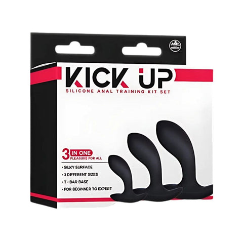 Kick Up Anal Trainer Set Butt Plugs Set of 3 Sizes - Butt Plugs