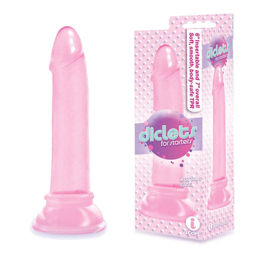 The 9's Diclets 7'' Dong Pink by Icon Brands - Realistic Dildos