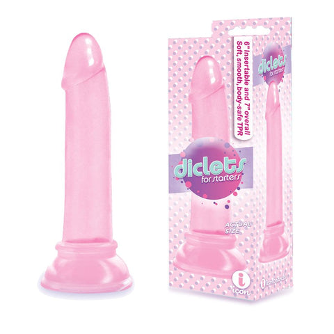 The 9's Diclets 7'' Dong Pink by Icon Brands - Realistic Dildos