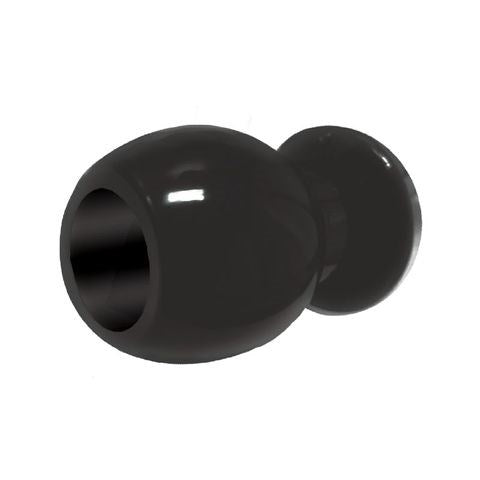 The 9s Port Hole Hollow Butt Plug Black by Icon Brands - Butt Plugs