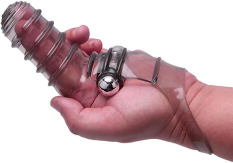 The 9's VibroFinger, Ribbed Finger Stimulator Finger - Finger and Tongue Vibrators
