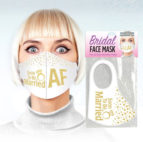 Bridal Face Mask Soon To Be Married AF Novelty Mask - Masks And Blindfolds