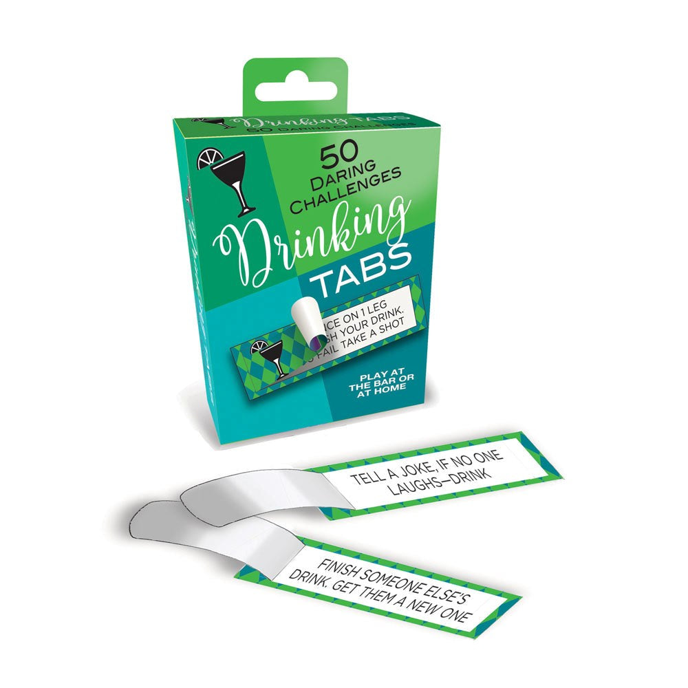 Little Genie Drinking Tabs Set Of 50 Drinking Challenges Adult Card Game - Party Gifts and Novelties