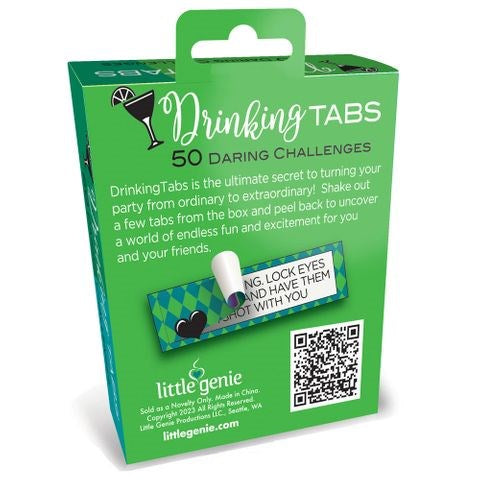 Drinking Tabs 50 Challenge Adult Card Game - Party Gifts and Novelties