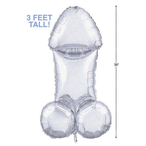 Little Genie Glitterati Hens Disco Party Giant Penis Mylar Balloon - Party Gifts and Novelties