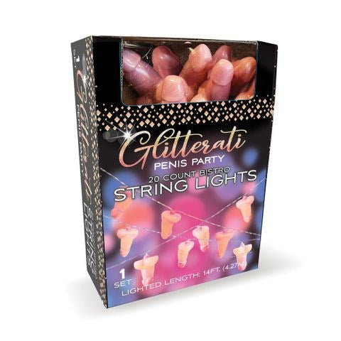 Little Genie Glitterati Novelty Penis Party String Light - Party Gifts and Novelties