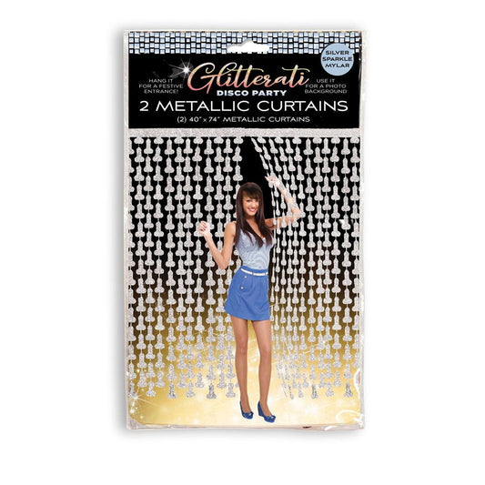 Glitterati Penis Party Disco Curtains Party Doorway - Party Gifts and Novelties