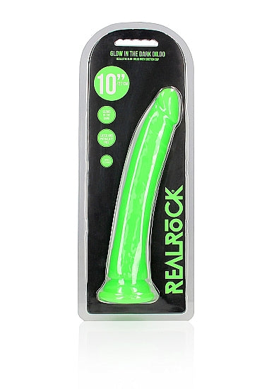 Shots Toys 10 Inch Slim Glow in the Dark Neon Dongs - Realistic Dildos