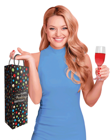 Happy Fucking Birthday Naughty Gift Bag by Little Genie - Party Gifts and Novelties