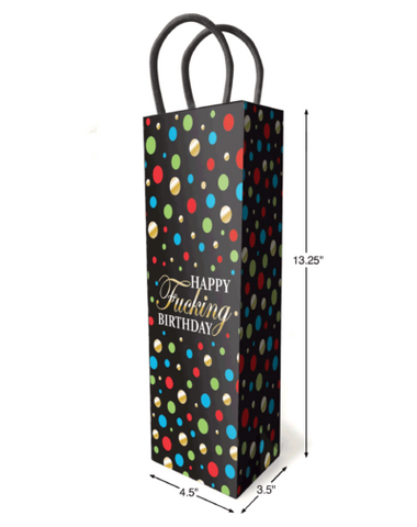 Happy Fucking Birthday Naughty Gift Bag by Little Genie - Party Gifts and Novelties