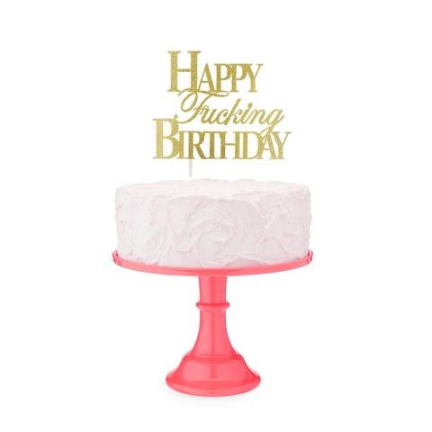 Happy Fucking Birthday Novelty Cake Topper by Little Genie - Party Gifts and Novelties