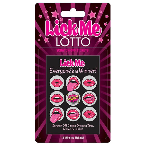 Little Genie Lick Me Lotto Naughty Scratcher - Party Gifts and Novelties