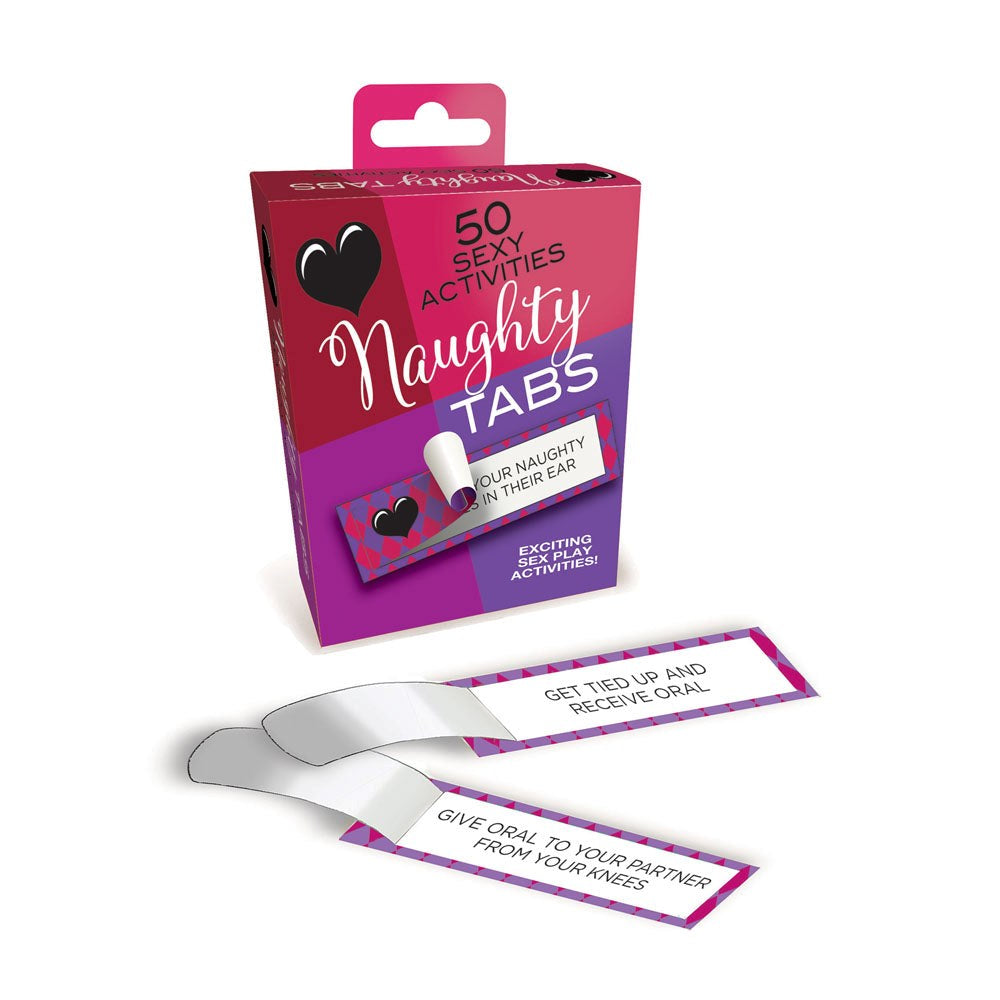 Little Genie Naughty Tabs Set Of 50 Sexy Suggestions Adult Card Game - Party Gifts and Novelties