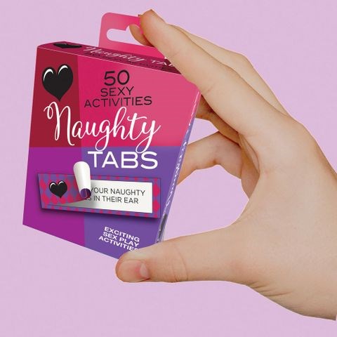 Little Genie Naughty Tabs Set Of 50 Sexy Suggestions Adult Card Game - Party Gifts and Novelties