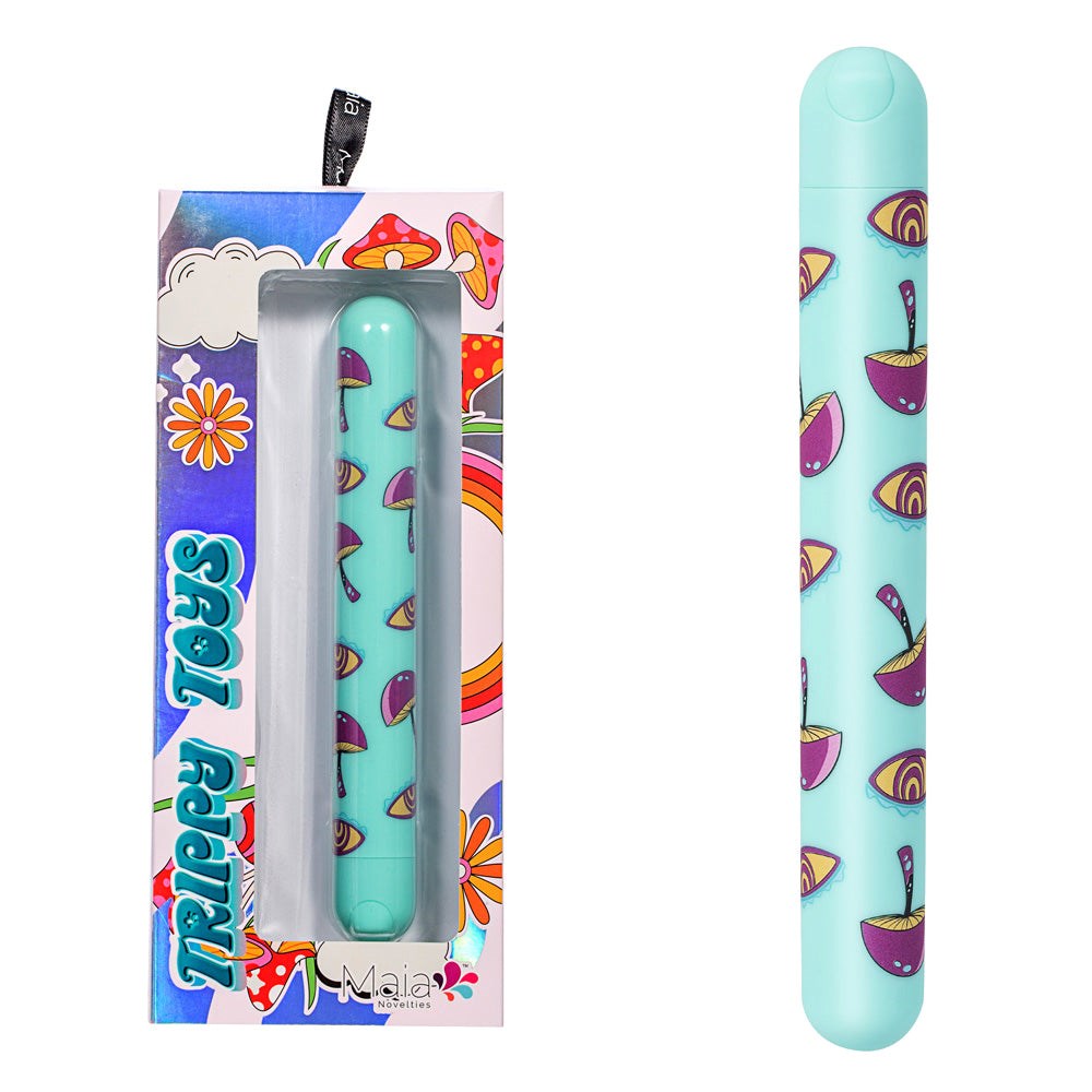 Maia LUCY XL Mushroom Pattern Rechargeable Bullet Vibrator - Bullet Vibrators