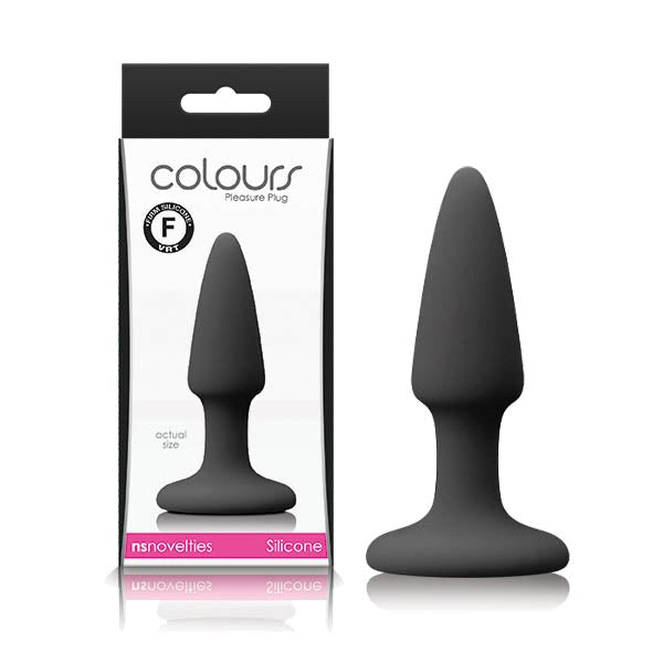 NS Novelties Colours Pleasures Mini Butt Plug Black - Butt Plugs
