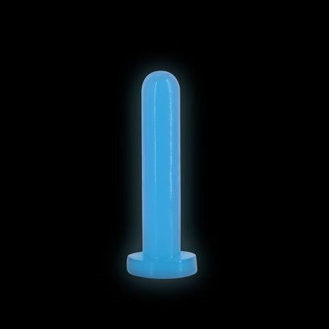 NS Novelties Firefly Thrill Glow In Dark Small Dildo Blue - Non-Realistic Dildos